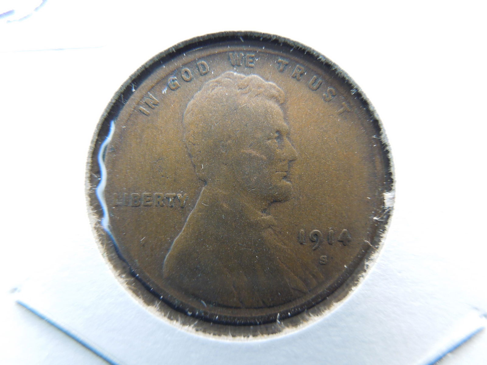1914-S Lincoln Cent.  VG.  Semi-Key (1 of 3)