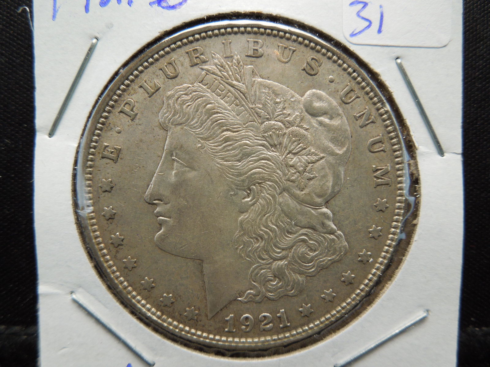 1921-D Morgan Dollar.  Nice Strike. (1 of 3)