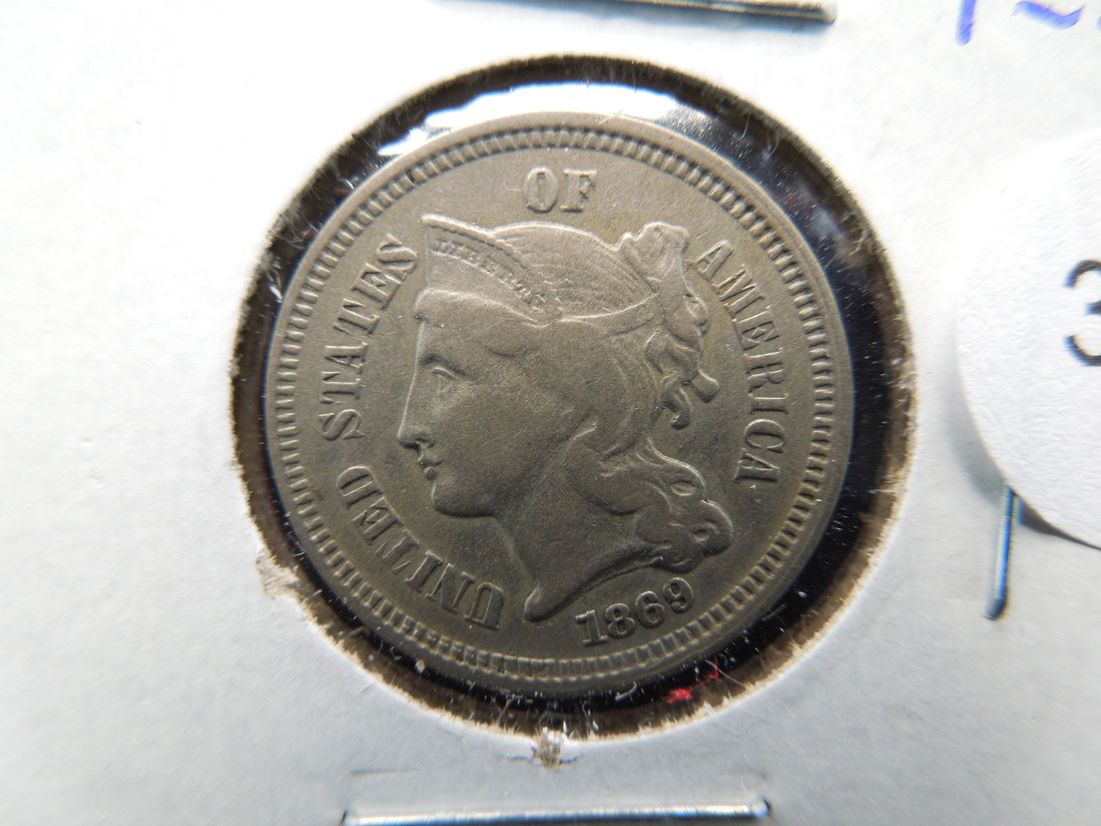 1869 US Three Cent Piece (1 of 3)