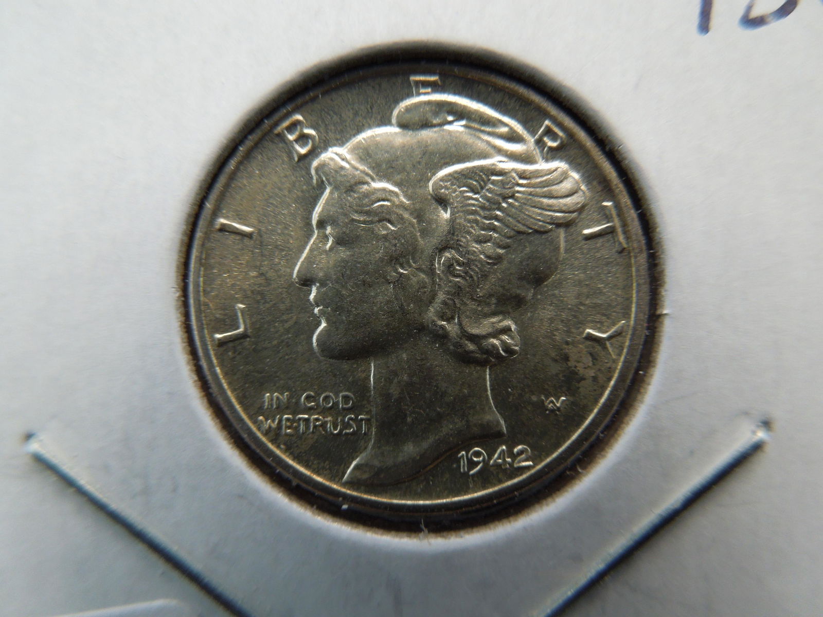 1942 Mercury Dime.  BU. (1 of 3)