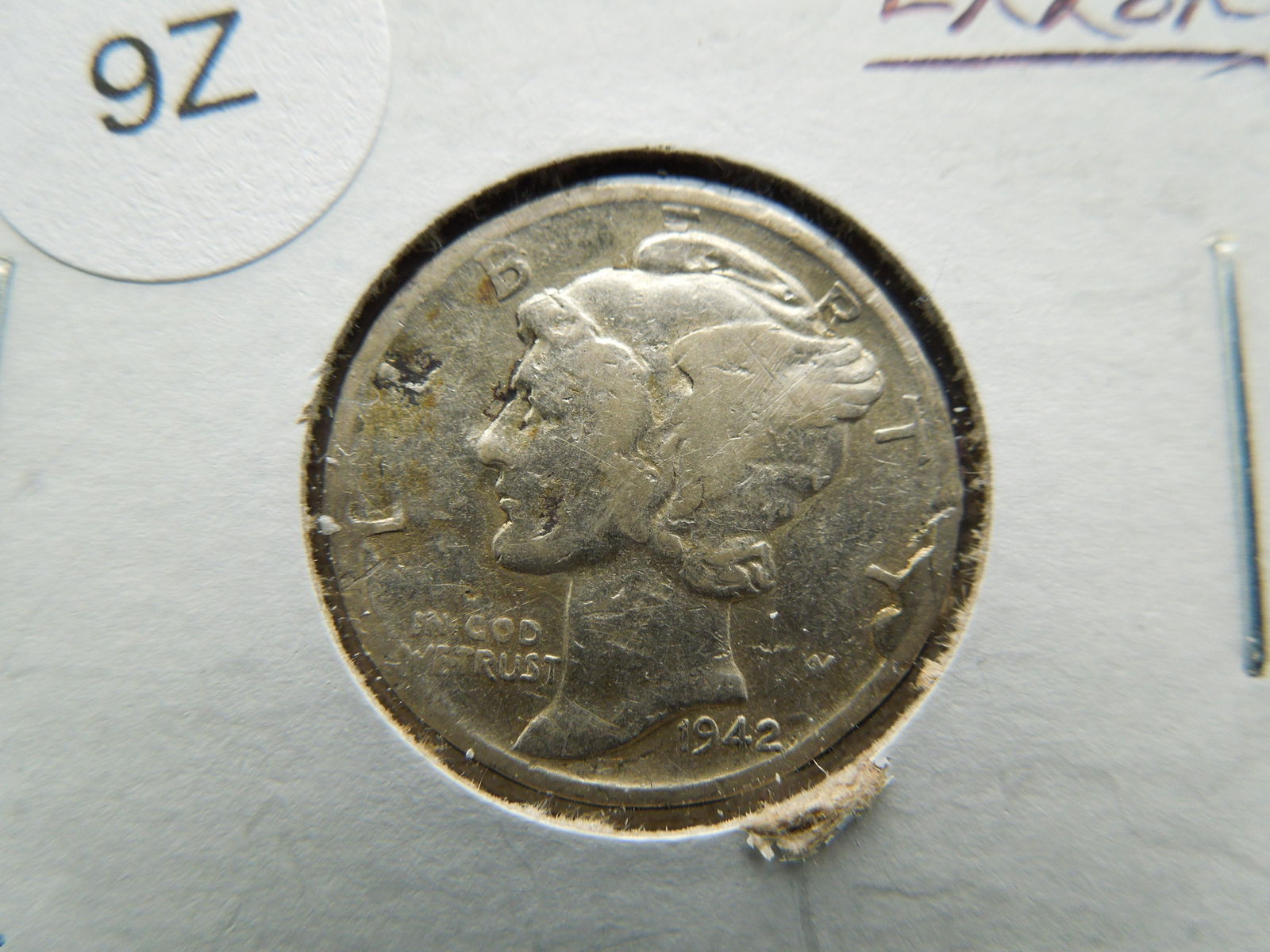 1942 Mercury Dime CUD Error (1 of 3)
