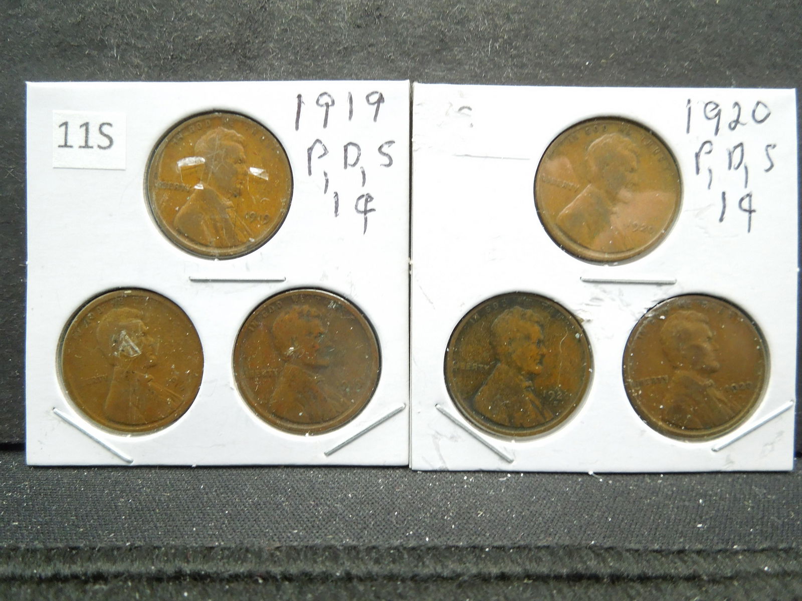 1919 PDS, 2020 PDS Wheat Cents (1 of 5)