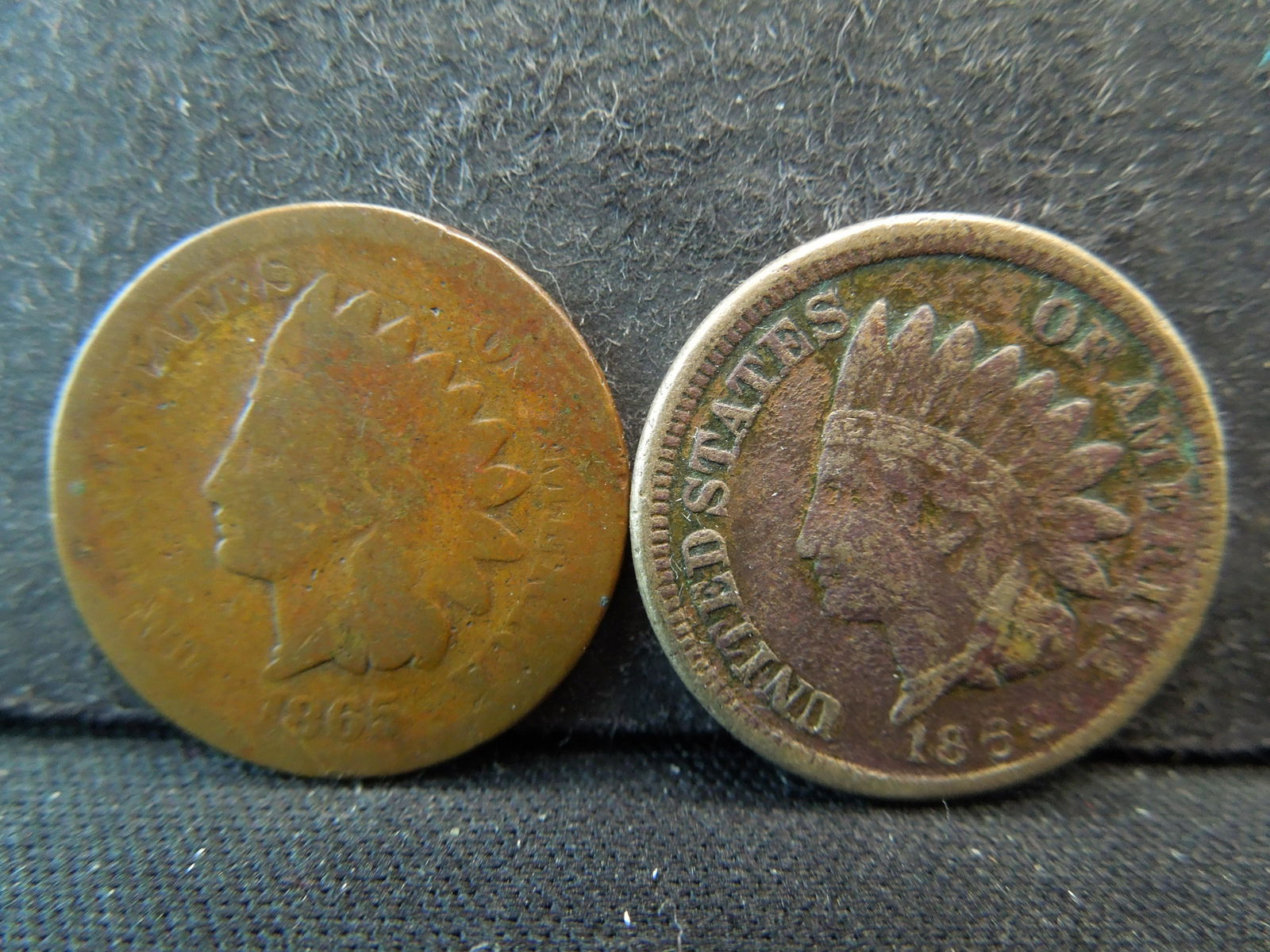 1862 and 1865 Indian Head Penny (1 of 2)