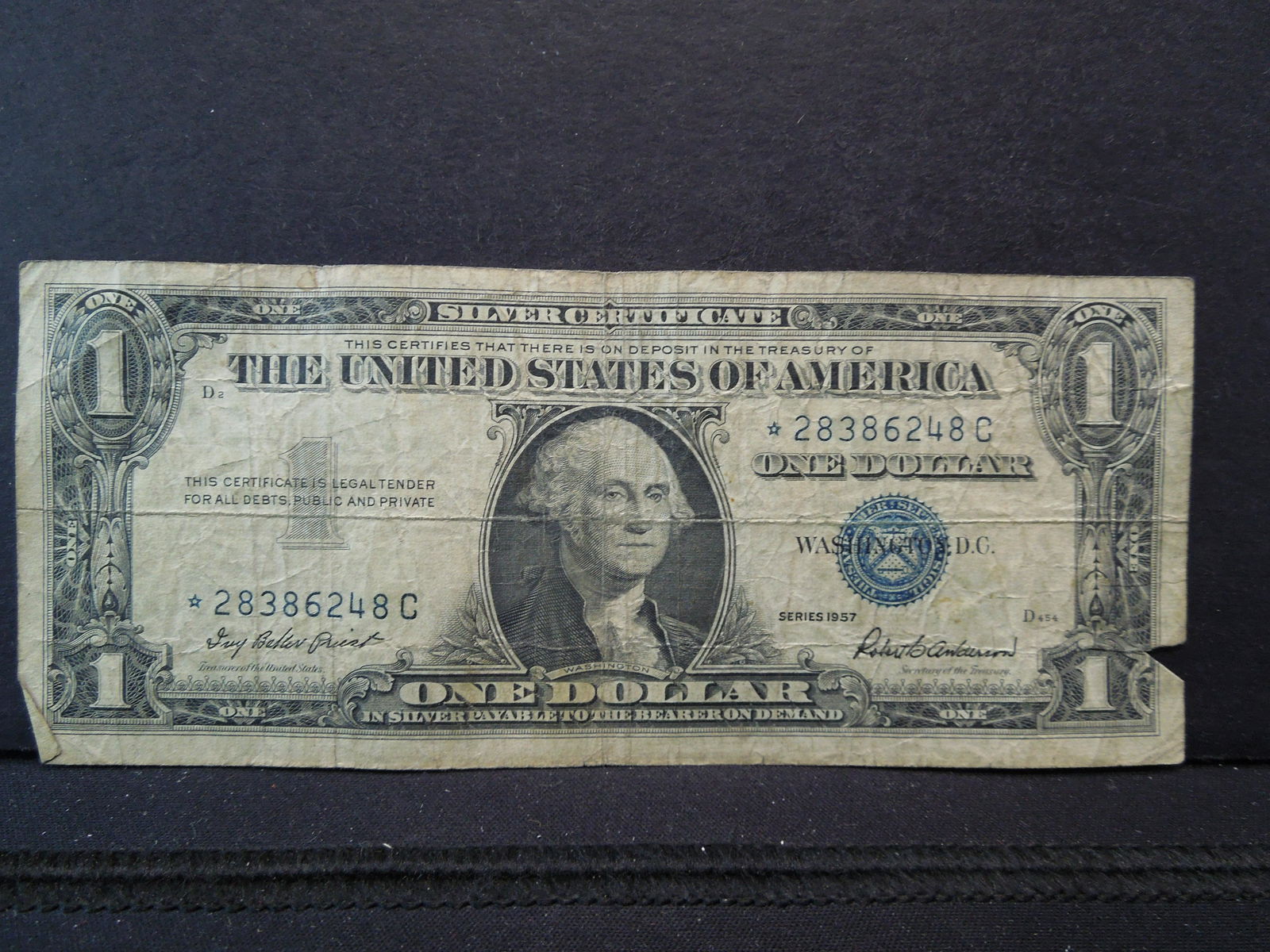 1957 One Dollar Star Note Silver Certificate (1 of 3)