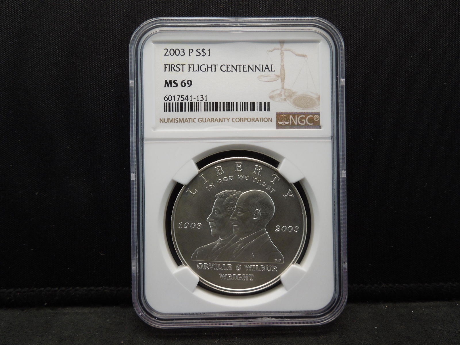 2003 P First Flight Centennial Silver Dollar NGC MS69 (1 of 4)