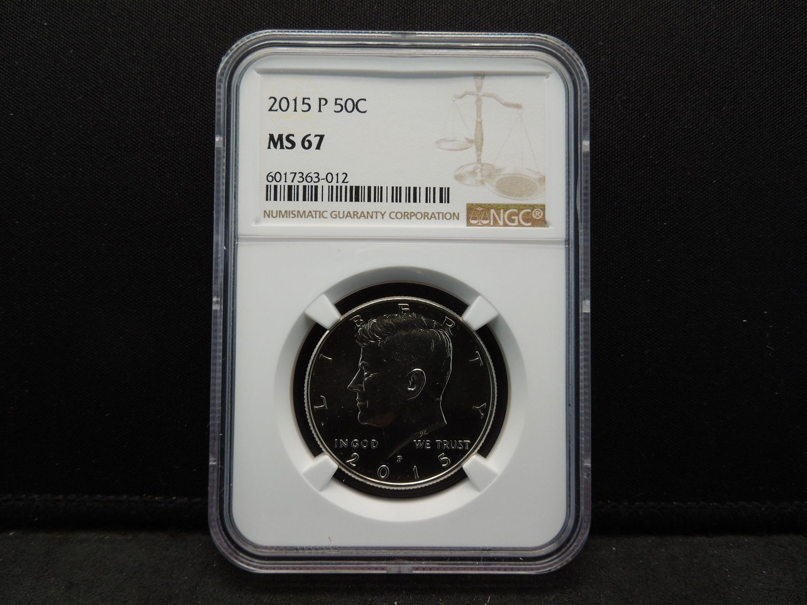 2015 P Kennedy Half Dollar NGC MS67 (1 of 4)