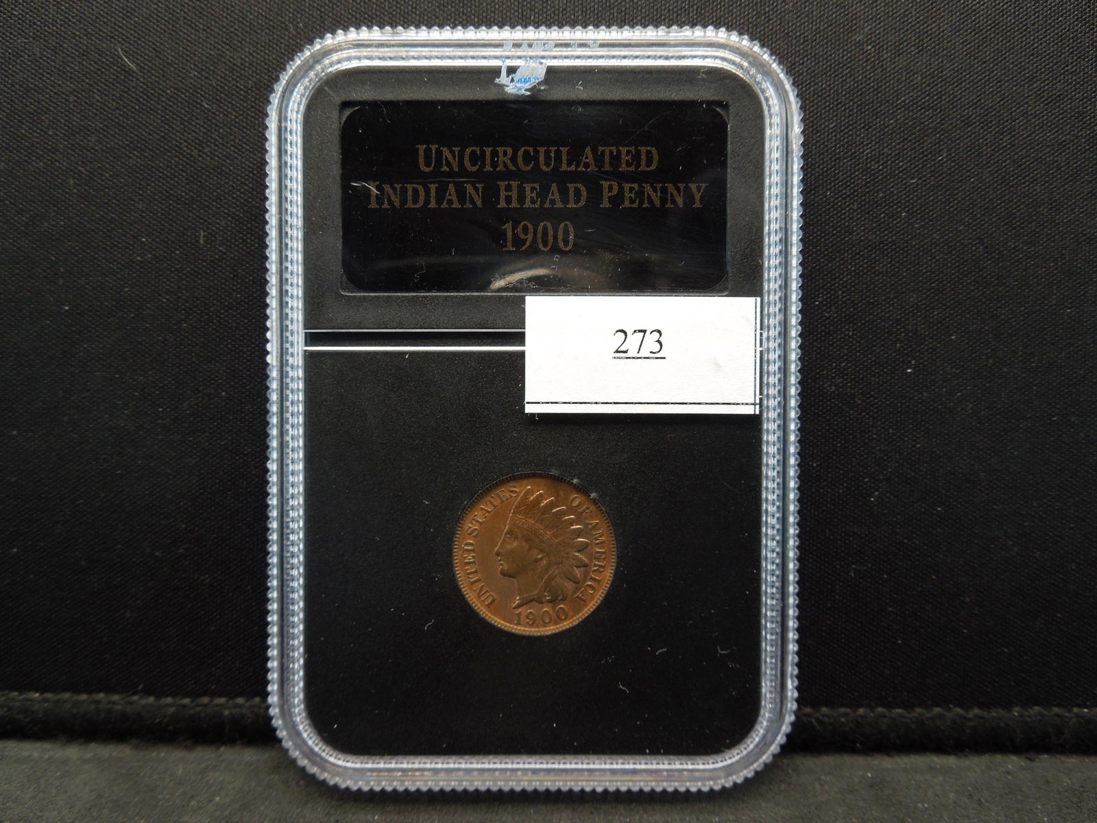 1900 Indian Head Cent Strong Details In Plastic Holder (1 of 4)