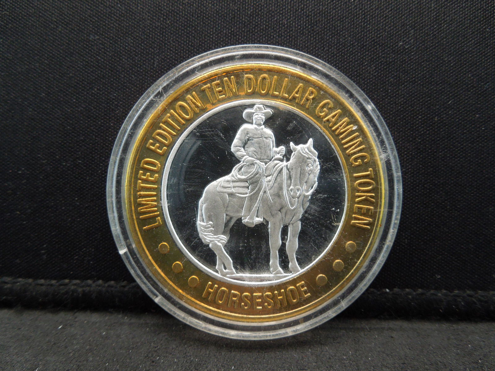 Silver Casino Token Horseshoe Binions Las Vegas NV (1 of 2)