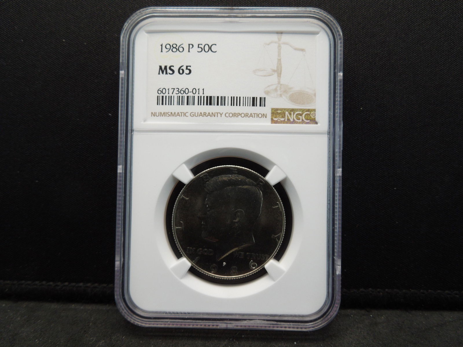 1986 P Kennedy Half Dollar NGC MS65 Better Date (1 of 4)