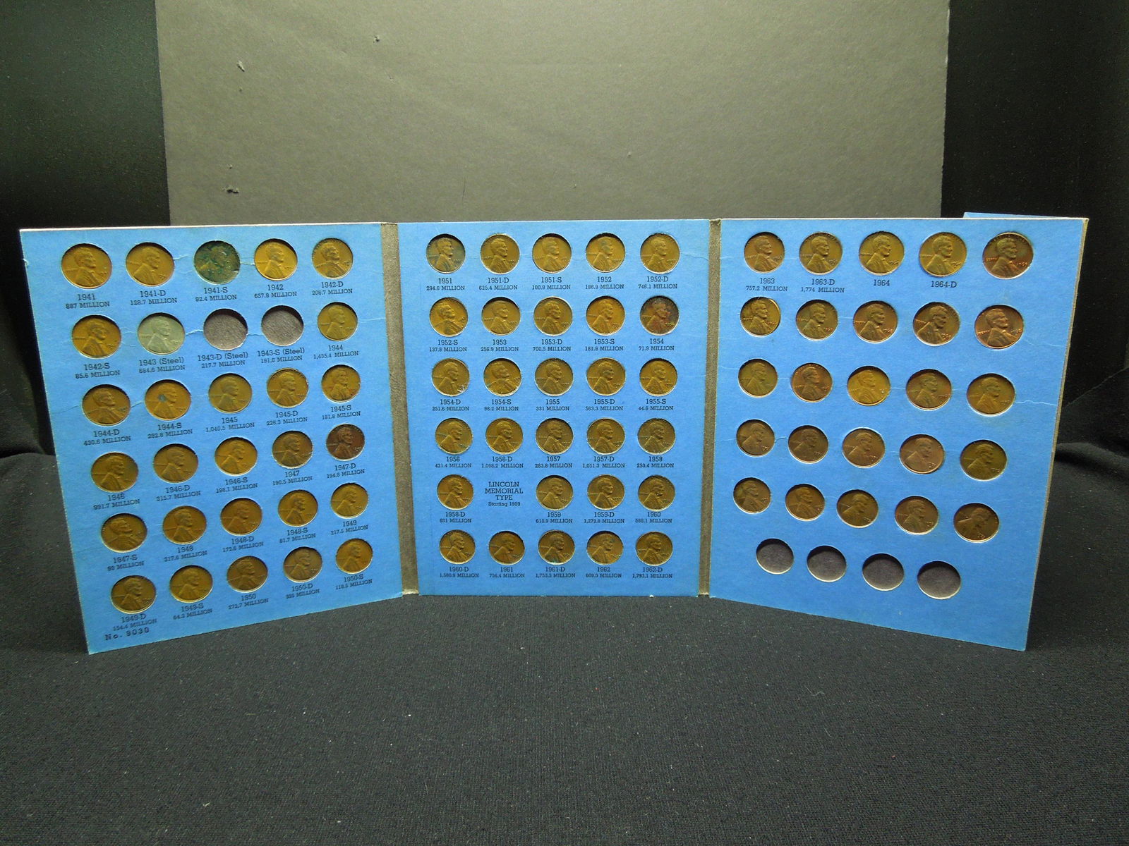 1941-73 Lincoln Cent Album Set Missing 2 Coins (1 of 7)