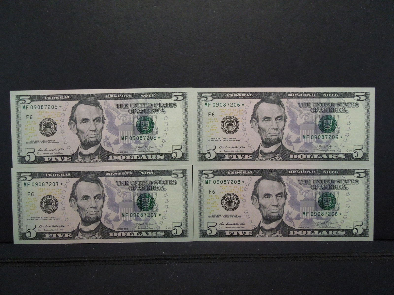 2013 $5 Banknotes.  Star Replacement Notes.  4 (1 of 5)