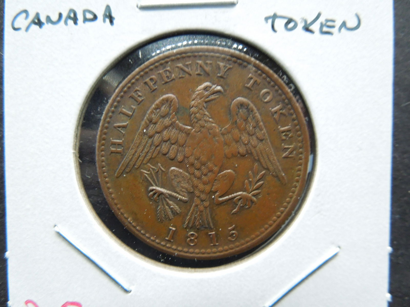 1815 Canada 1/2 Penny Token.  Scarce. (1 of 3)