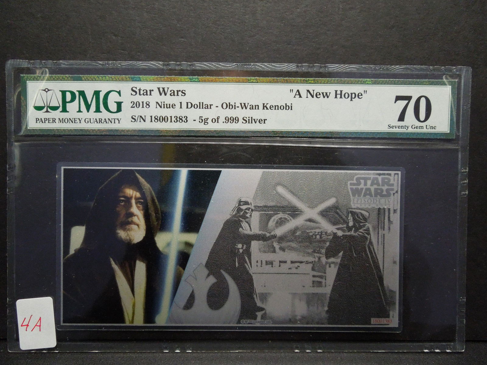 2018 Niue 1 Dollar - Obi-Wan Kenobi.  STAR WARS.  "A (1 of 2)