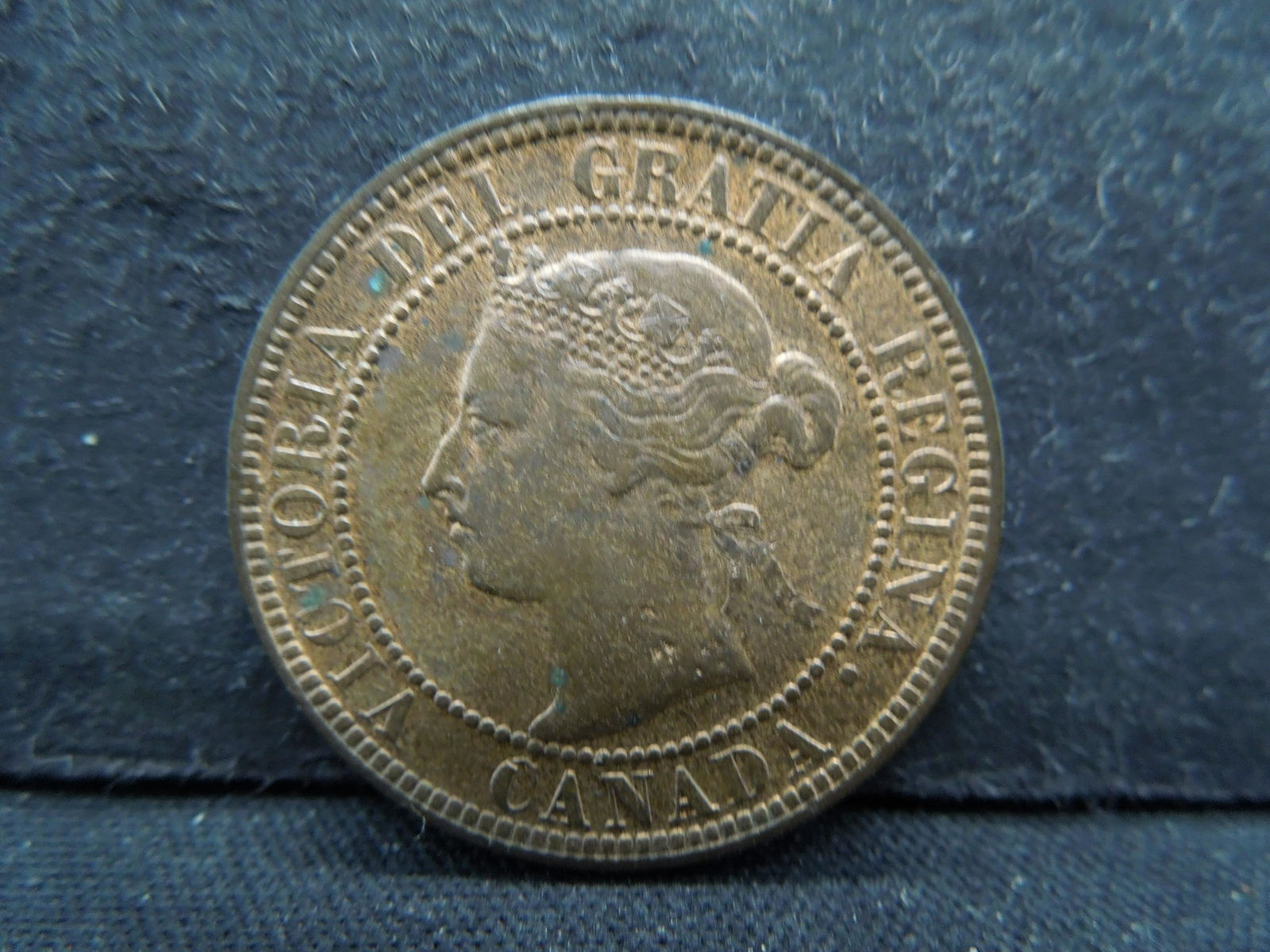 1896 Canada 1c.  Red/Brown UNC.  Scarce. (1 of 2)