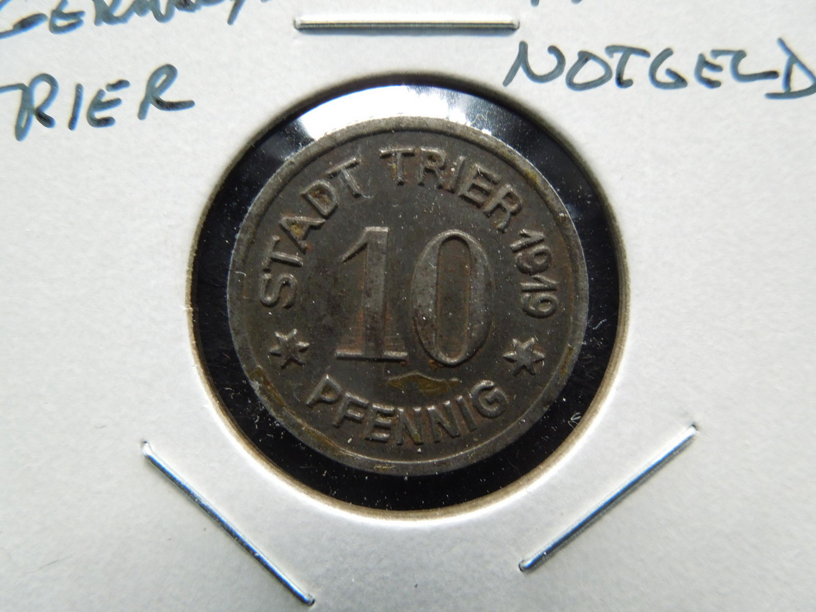 1919 Germany-Trier 10 Pfennig Notgeld. (1 of 3)