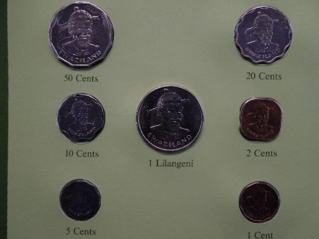 Kingdom of Swaziland.  7 Coin Uncirculated Set. (1 of 3)