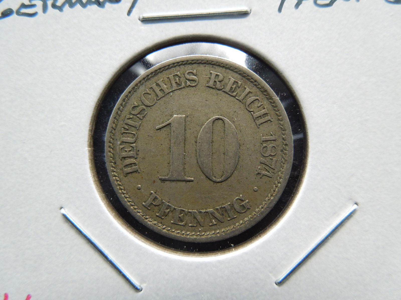 1874 Germany 10 Pfennig. (1 of 3)