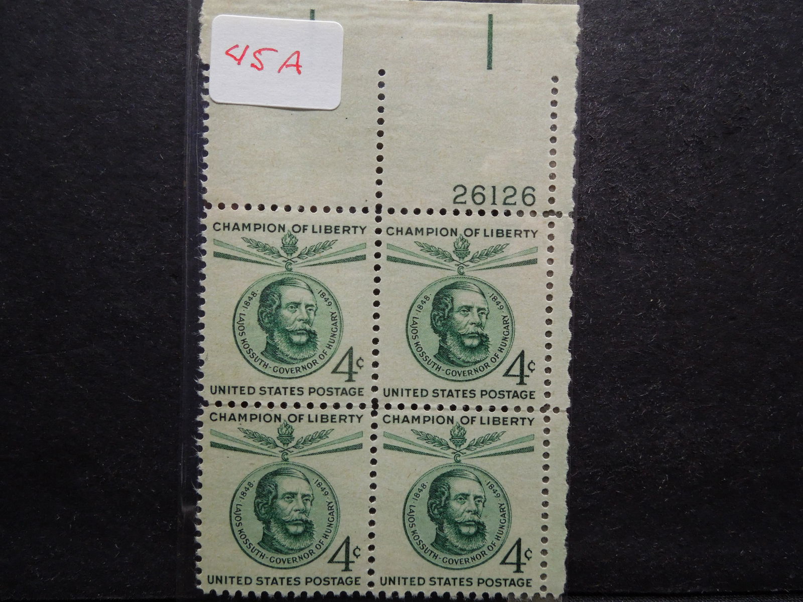 Champion of Liberty Kossuth-Governor of Hungary U.S. 4c (1 of 2)