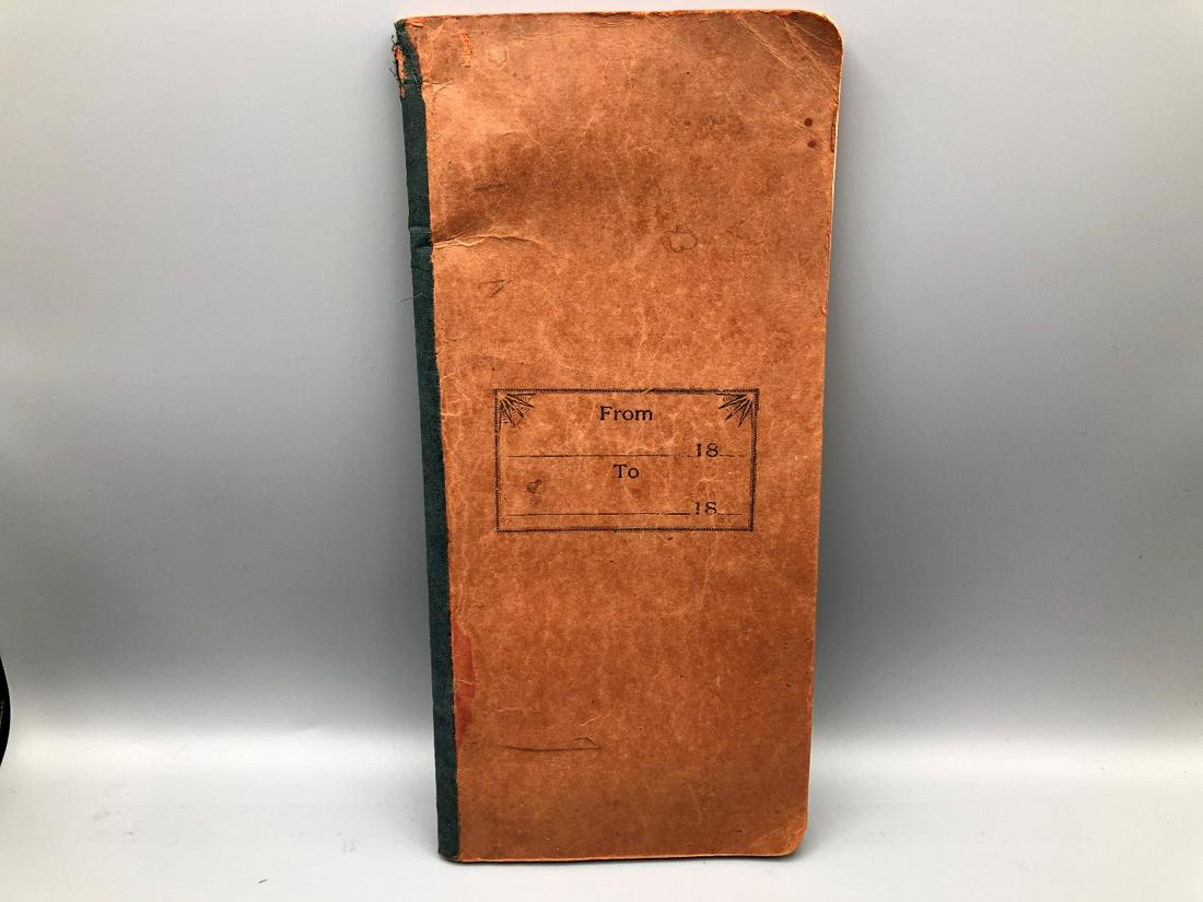 Vintage 1800's Ledger Book - No Writing (1 of 3)