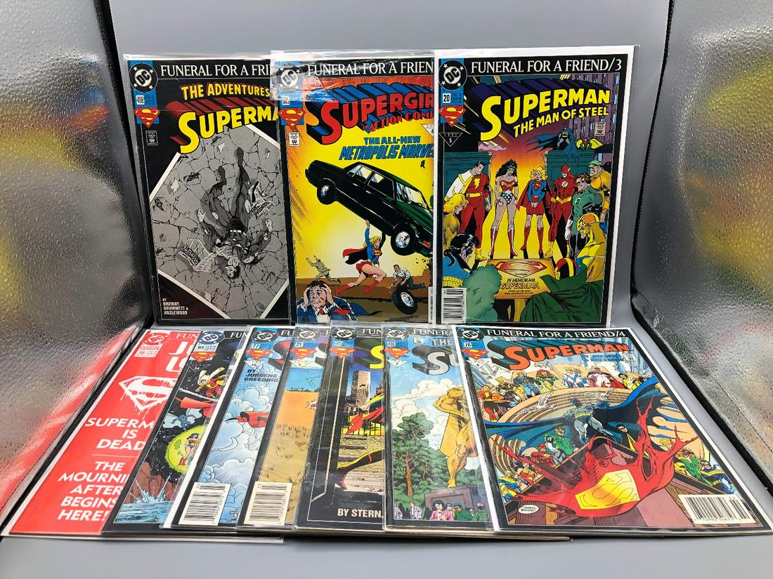 Lot of 10 Comics from Death of Superman Story Line: Lot of 10 Comics from Death of Superman Story Line