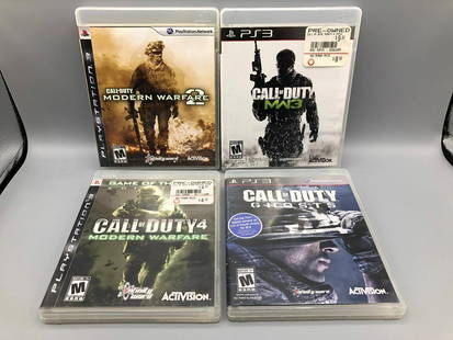 Playstation 3 Game Lot - Call of Duty 2, 3, 4 and: Playstation 3 Game Lot - Call of Duty 2, 3, 4 and Ghosts