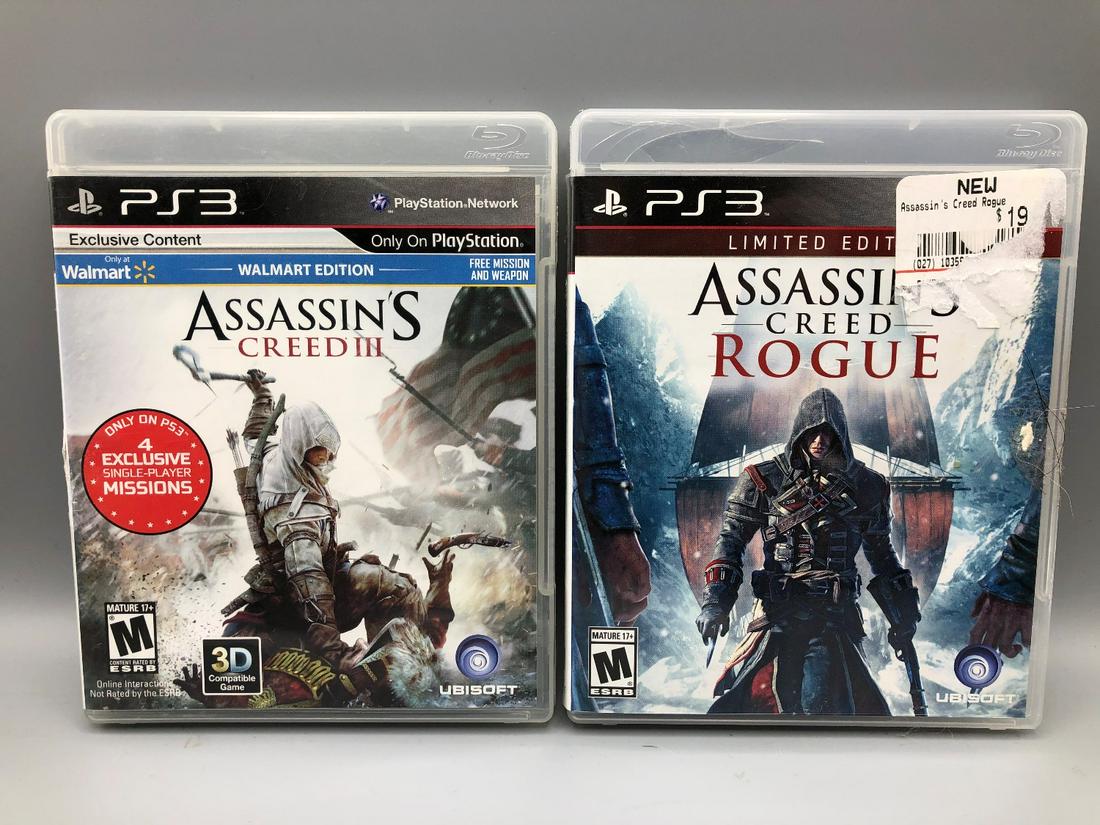 Playstation 3 Game Lot - Assassin's Creed III & Rogue (1 of 3)