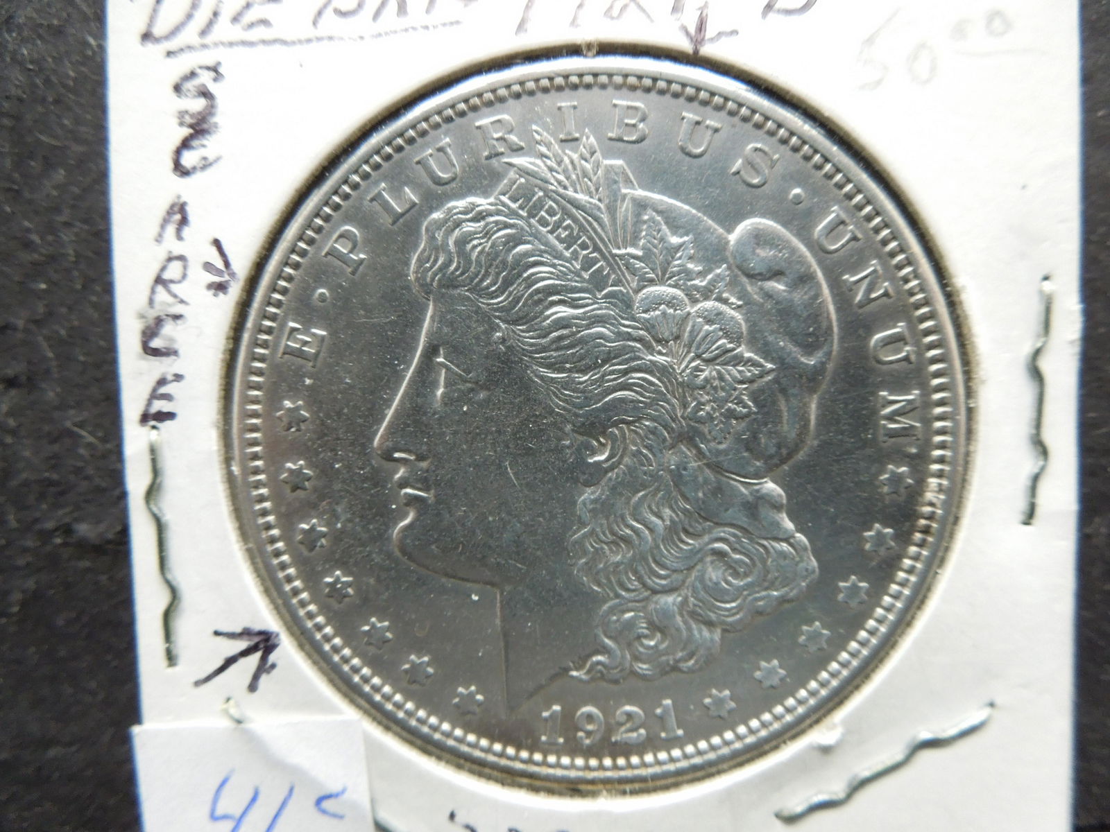 1921-D MORGAN SILVER (90%) DOLLAR (1 of 3)