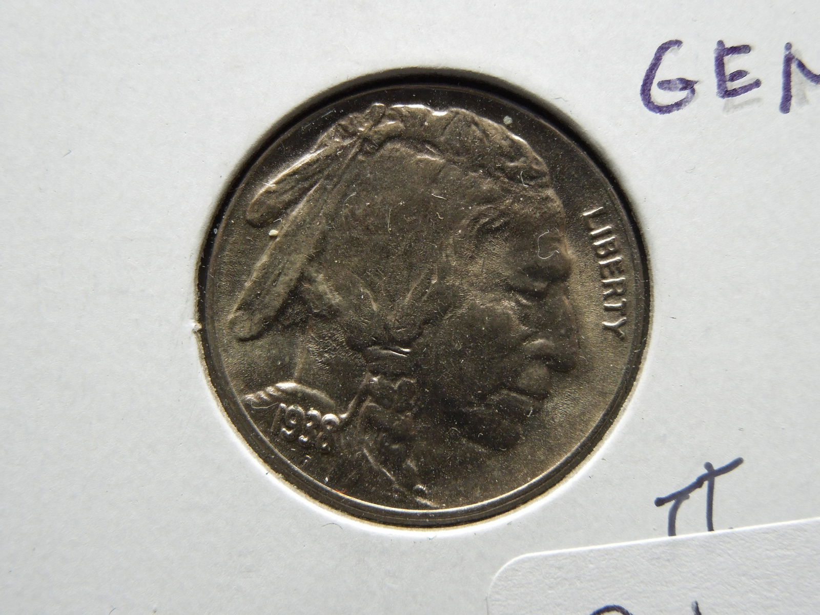 1938 D Buffalo Nickel Gem BU Blazer (1 of 3)