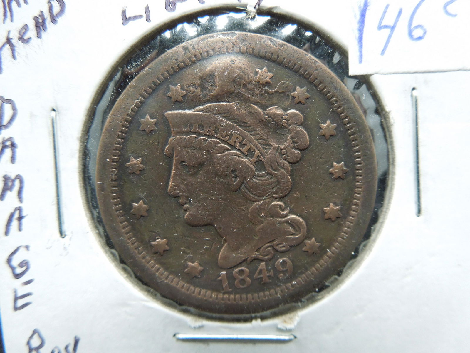 1849 US LARGE CENT (1 of 3)
