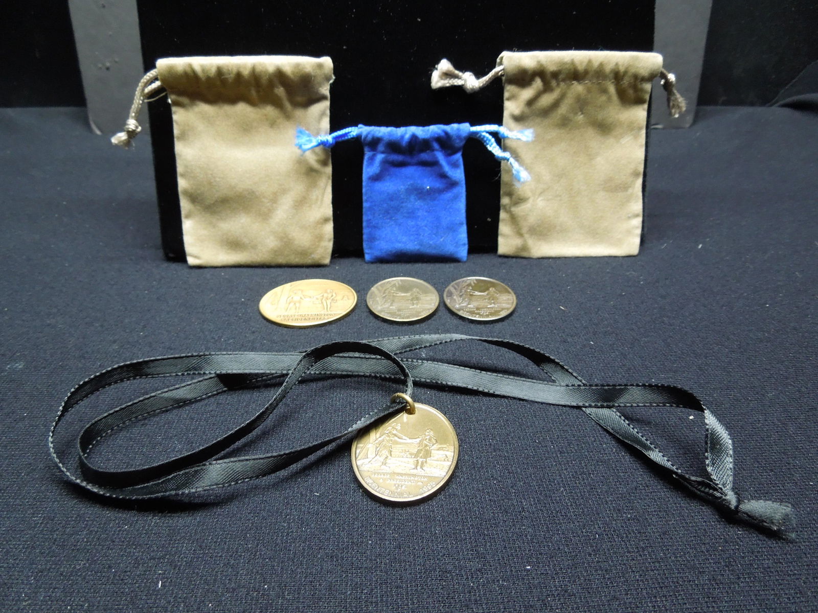 (4) George Washington Medals, Signing of The Treaty of (1 of 6)