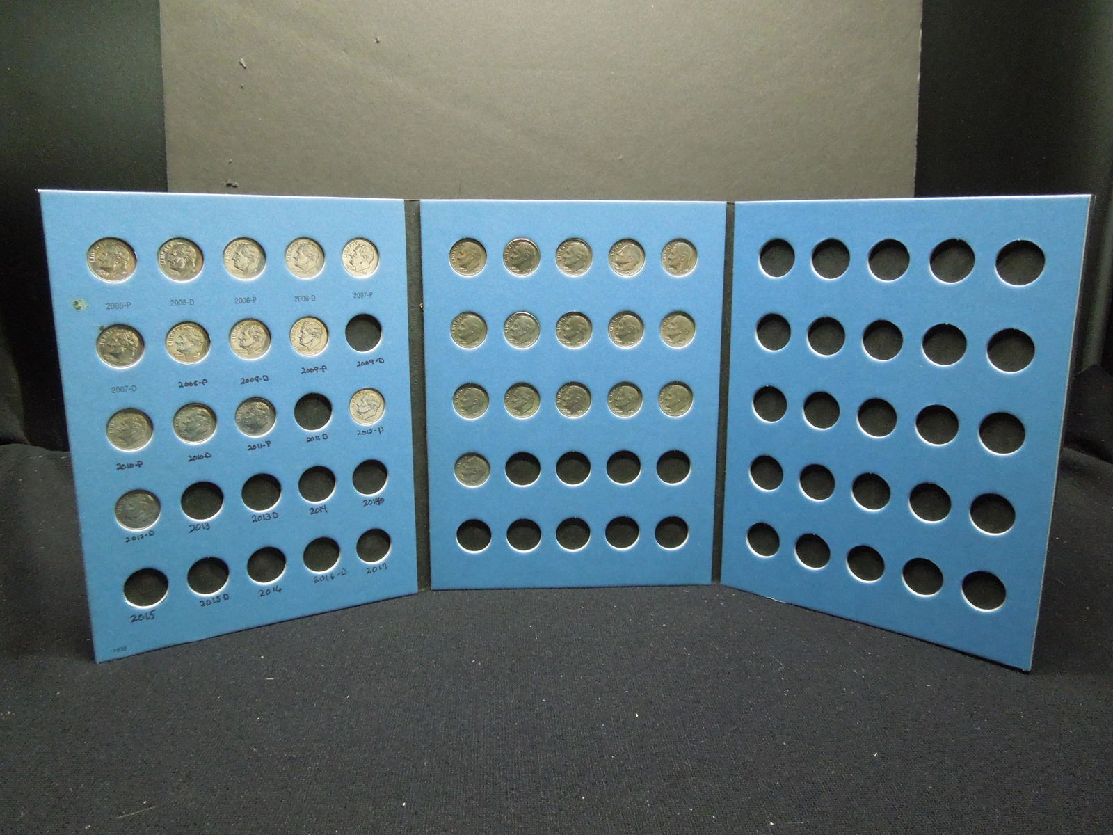 2005 - Roosevelt Dime Book with (30) Dimes (1 of 6)