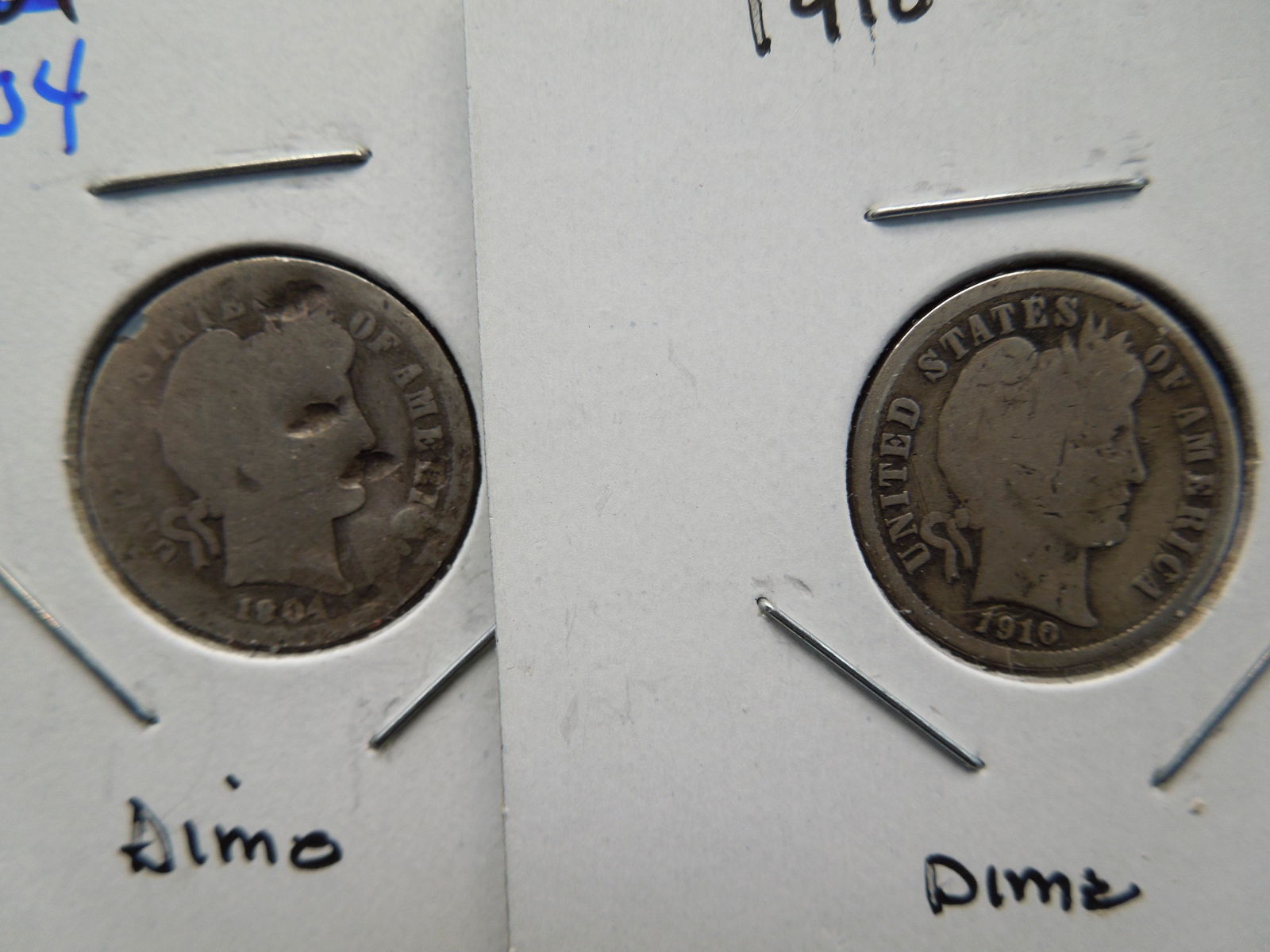 1904, 1910 Barber Dimes (1 of 3)