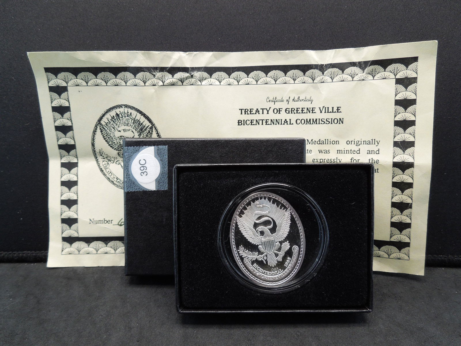 Treaty of Greenville Bicentennial Silver Proof Medal (1 of 4)
