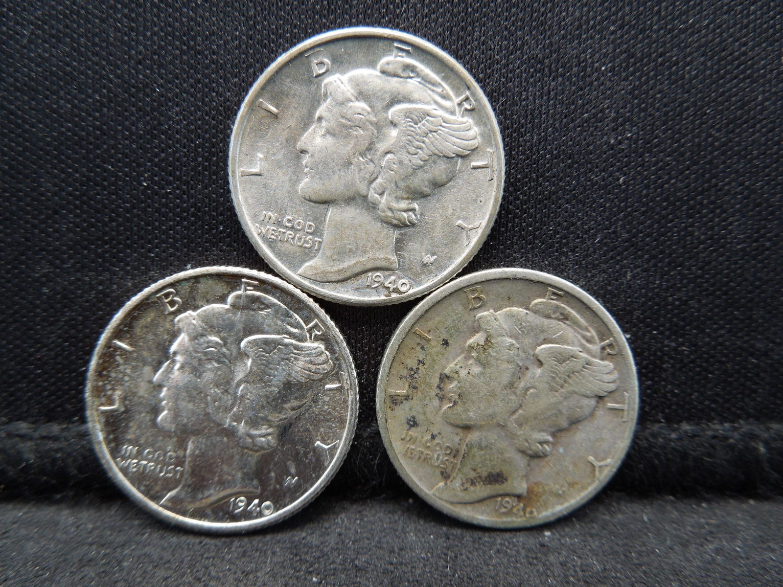 1940 PDS Mercury Dimes (1 of 2)
