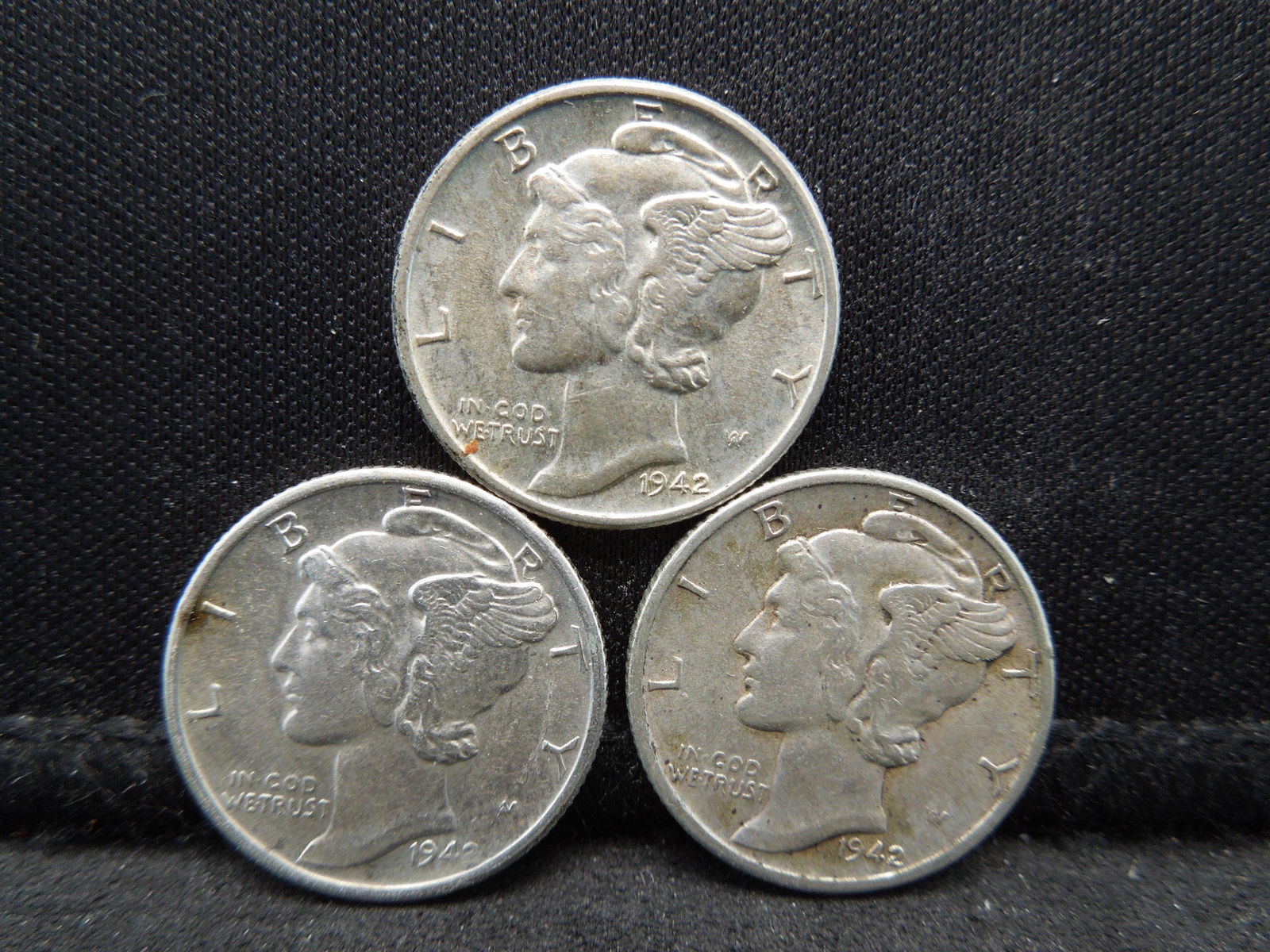 1942 PDS Mercury Dimes (1 of 2)