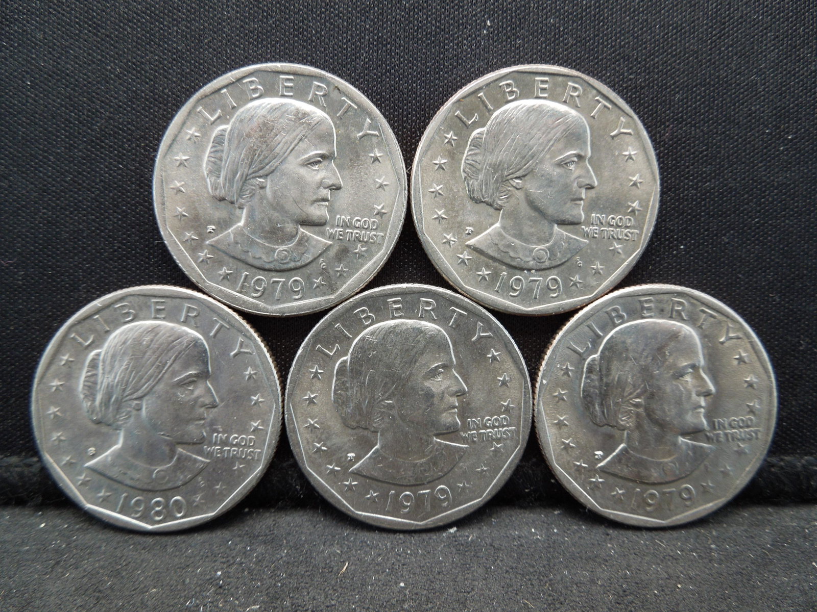 (4) 1979, 1980 S Susan B. Anthony Dollars: (4) 1979, 1980 S Susan B. Anthony Dollars