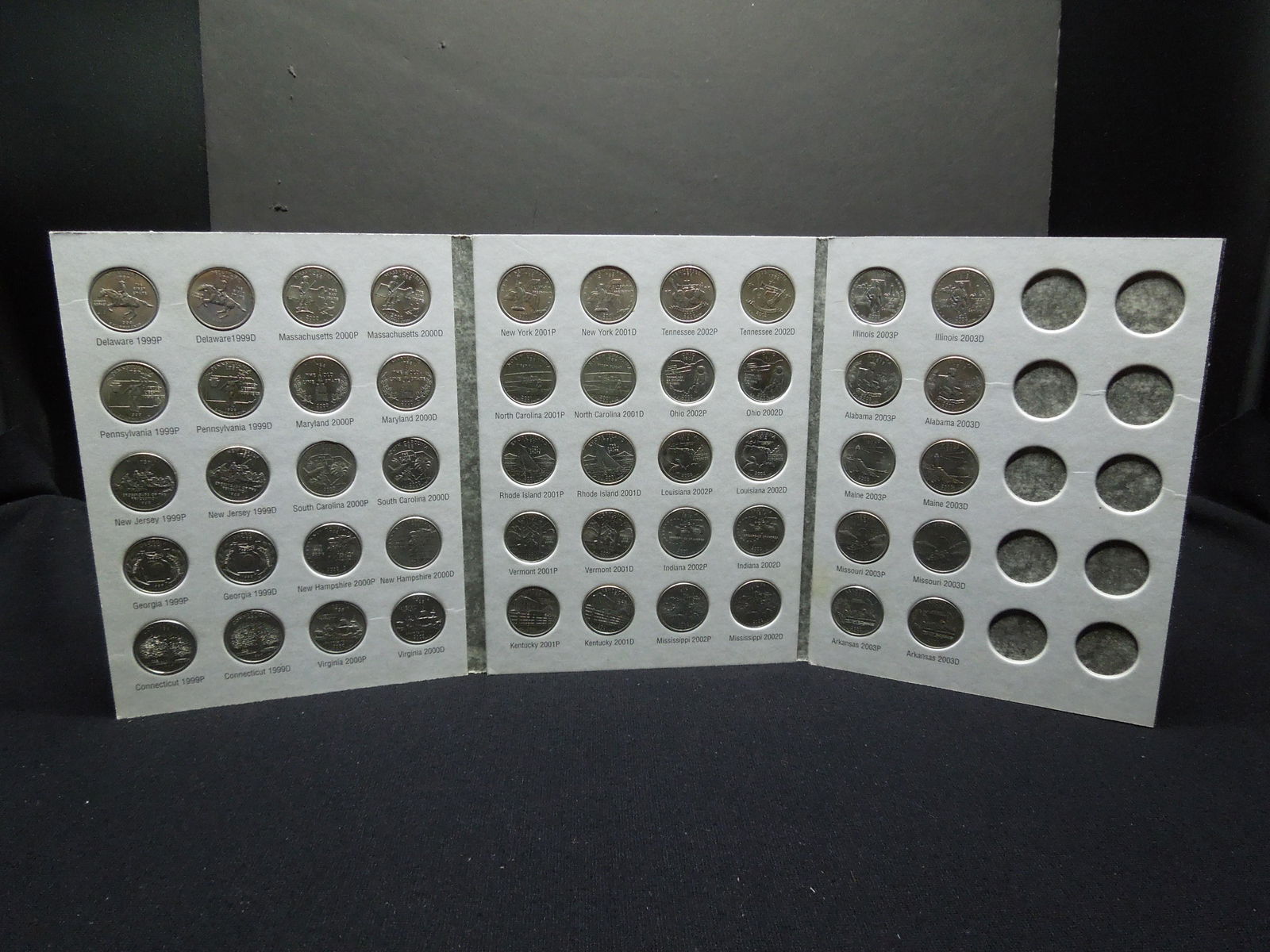 1999-2003 Washington Quarters Book, Complete (50) (1 of 7)