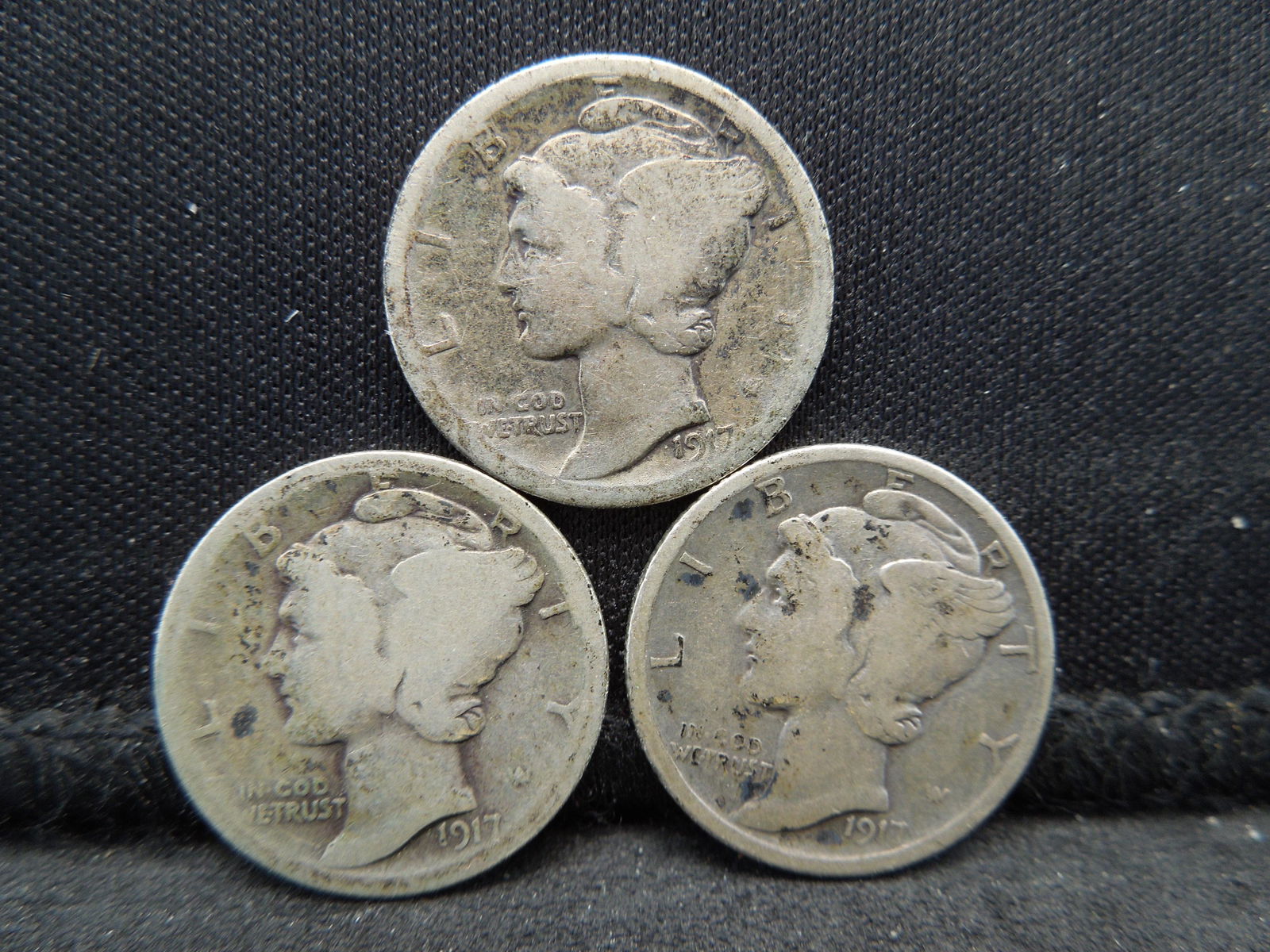 1917 PDS Mercury Dimes (1 of 2)