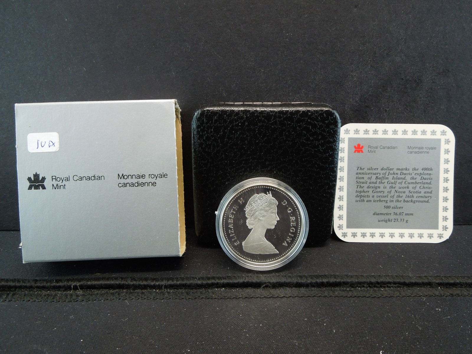 1987 Canada Davis Strait commemorative silver dollar. (1 of 5)