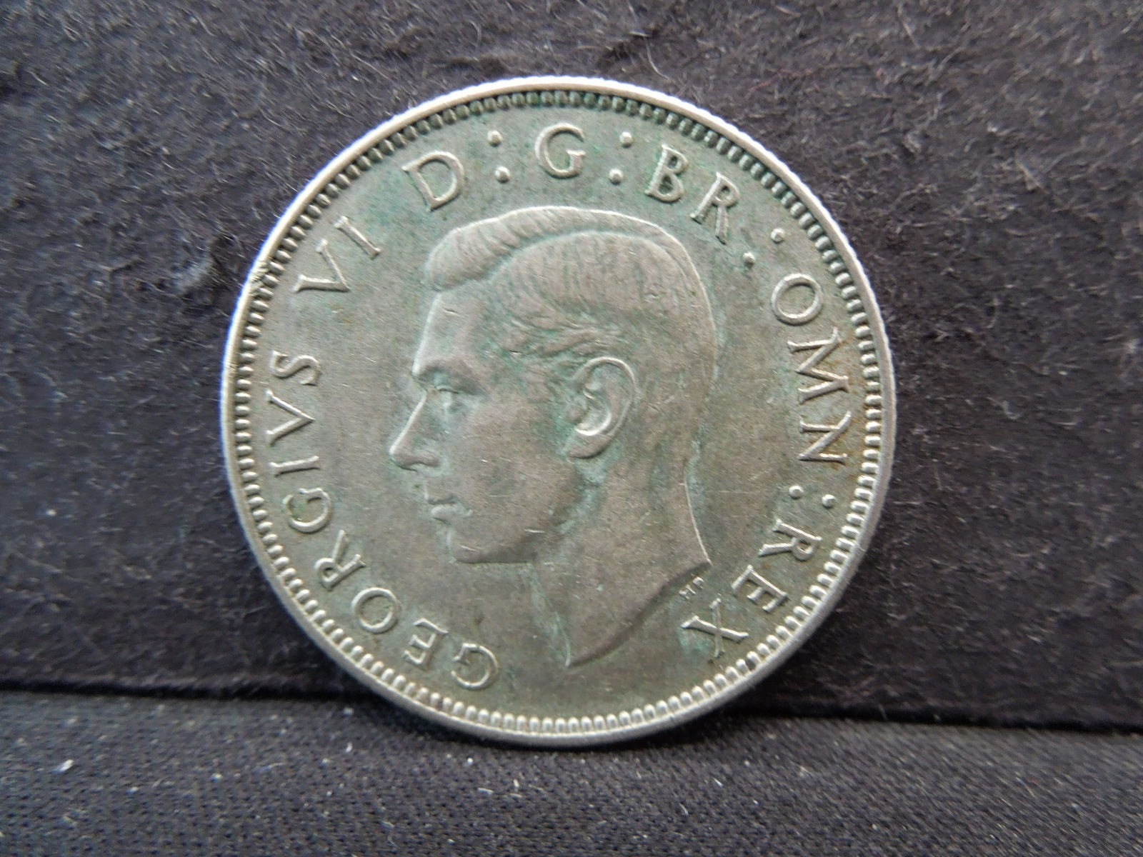 1945 Great Britain Two Shillings 50% Silver Coin.  Coin (1 of 2)