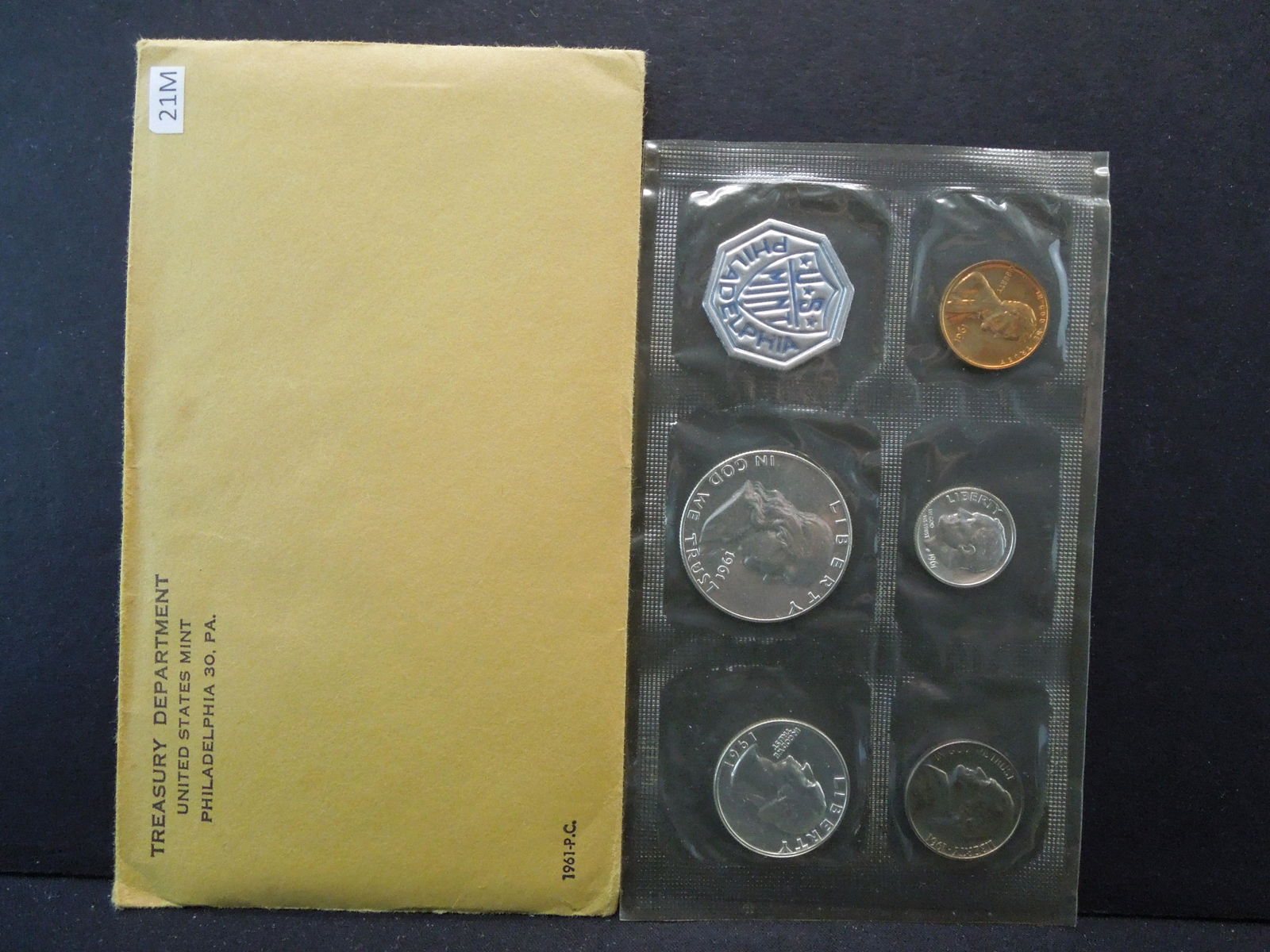 1961 5-Coin United States Proof Set With Original Gov't (1 of 3)