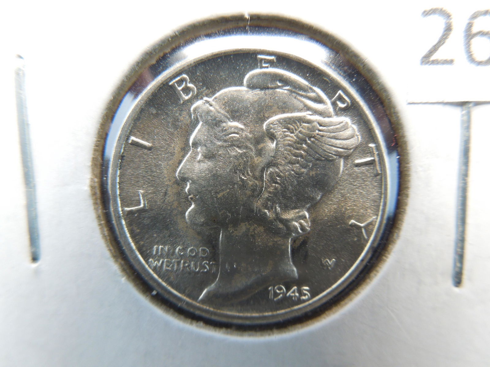 1945 Mercury 10c.  Gem UNC. (1 of 3)