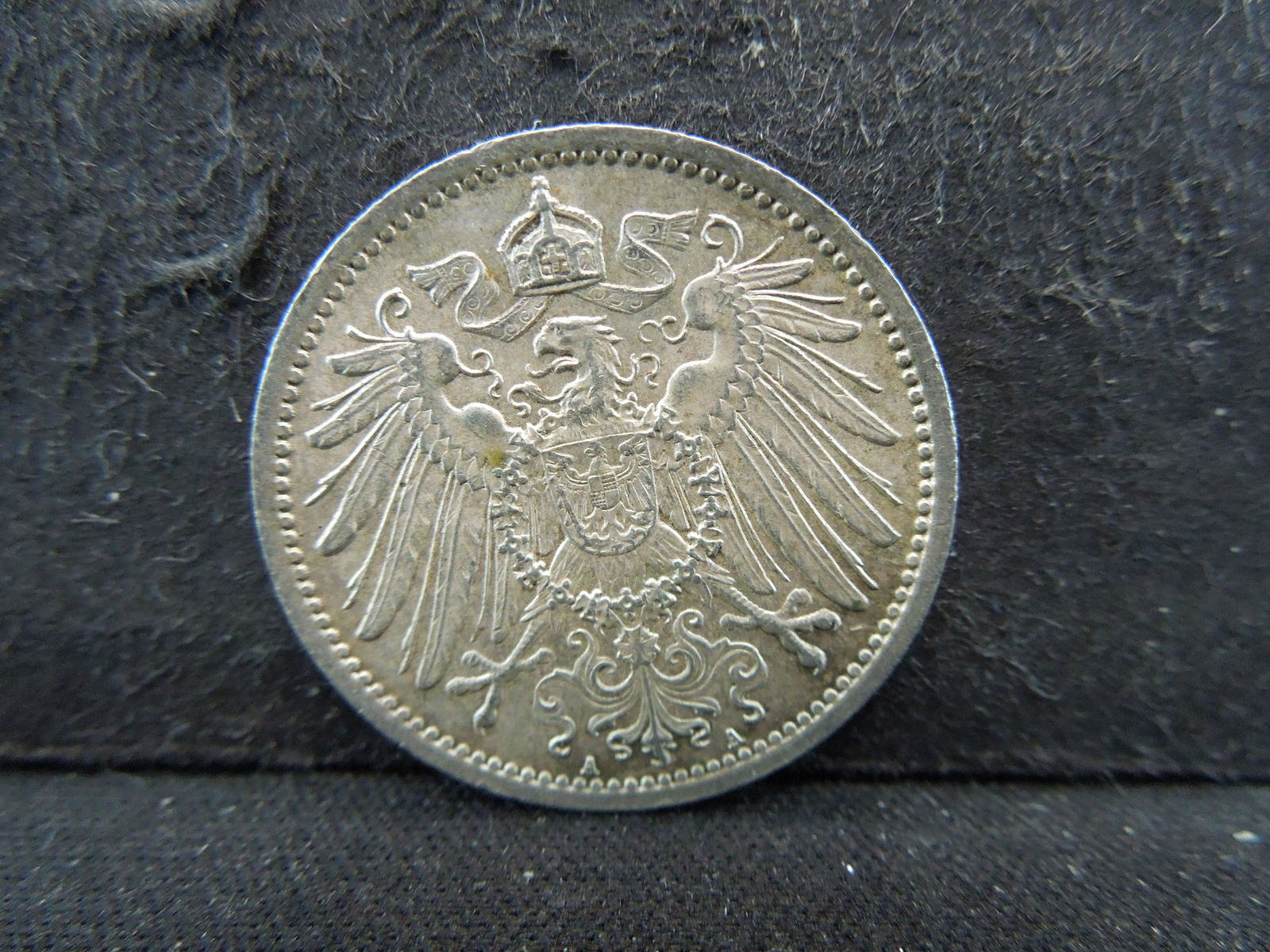 1915-A Germany 1 Mark 90% Silver Coin.  Coin Weighs (1 of 2)