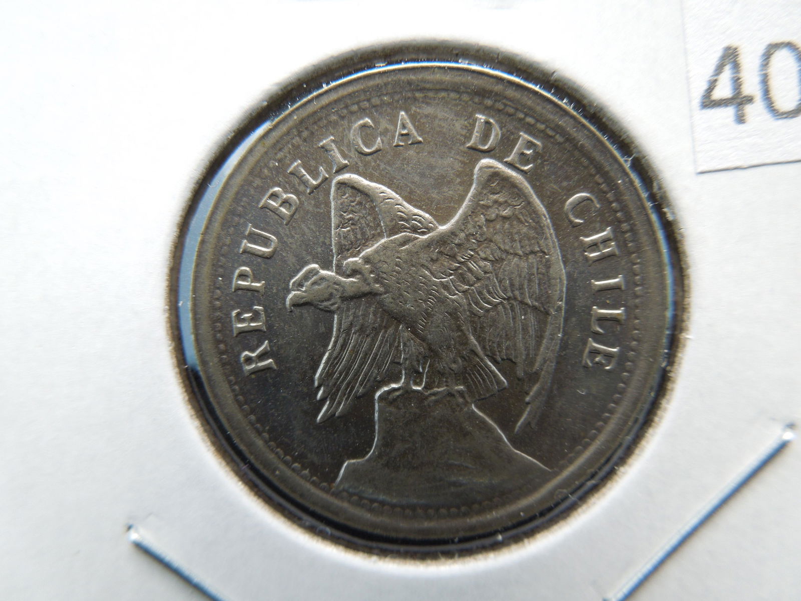 1923 Chile 20 Centavos.  Gem UNC. (1 of 3)