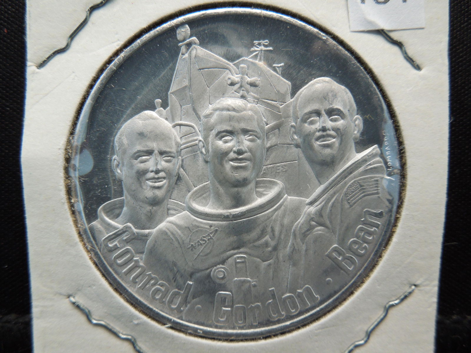 Apollo 12 Medal. Conrad, Gordon, Bean.  Nov. 19-20, (1 of 3)