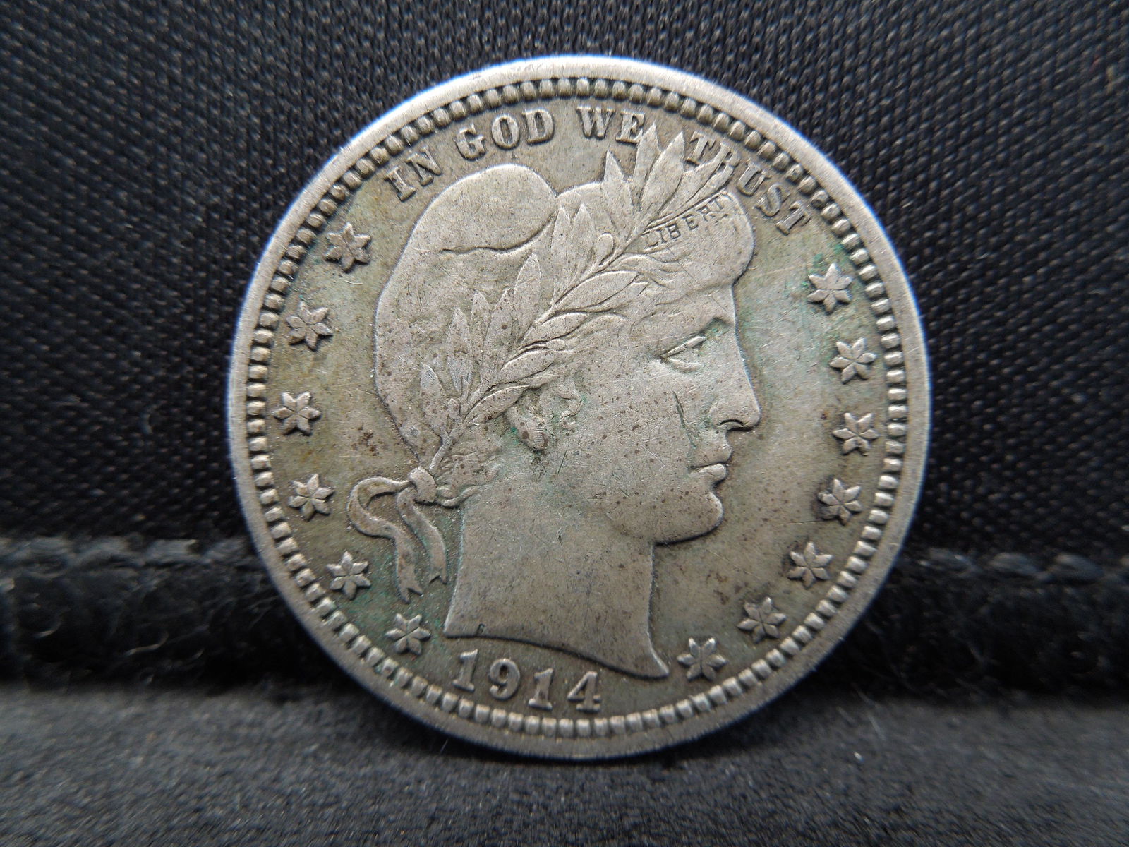 1914 Barber Quarter Great Details (1 of 2)