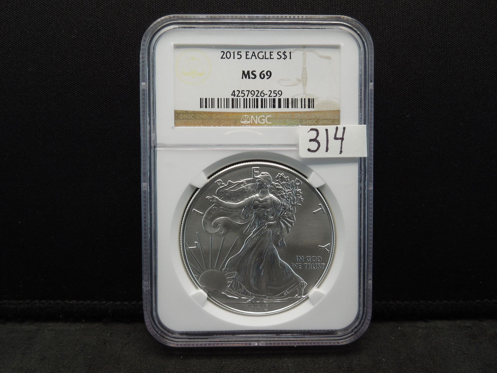 2015 Silver Eagle NGC MS69 (1 of 4)