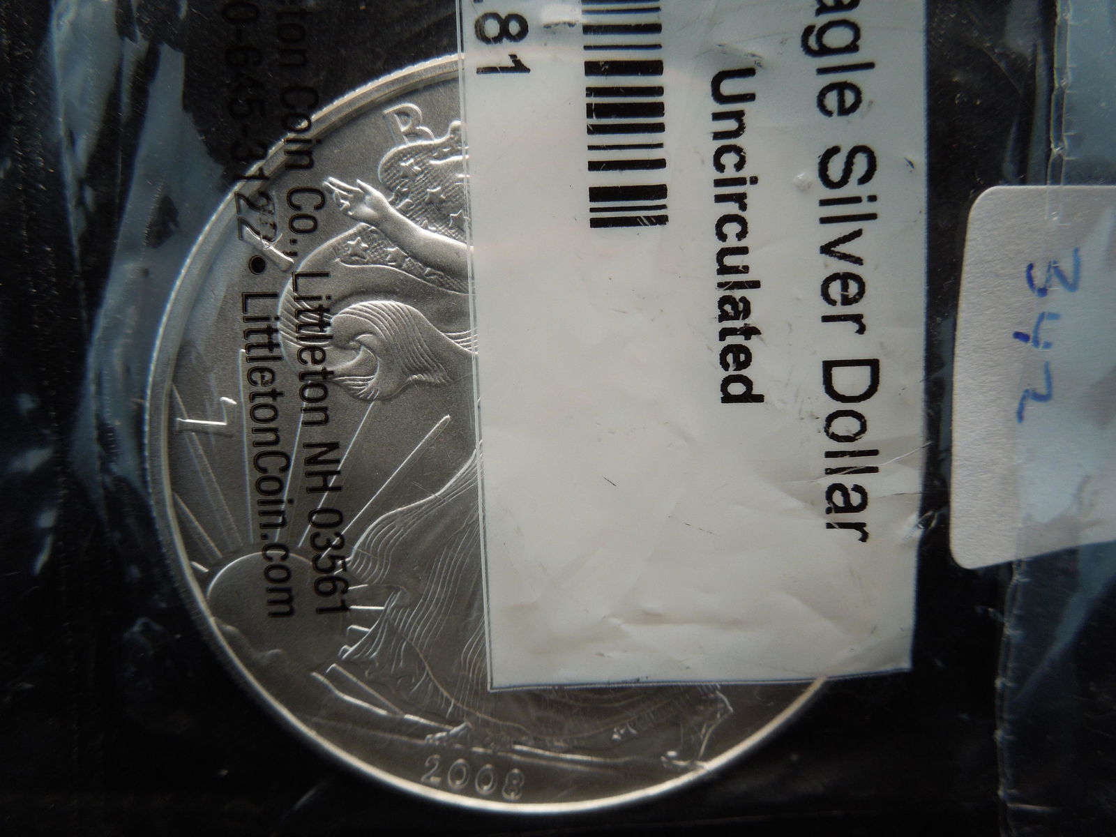 2008 American Silver Eagle in Littleton PKG (1 of 3)