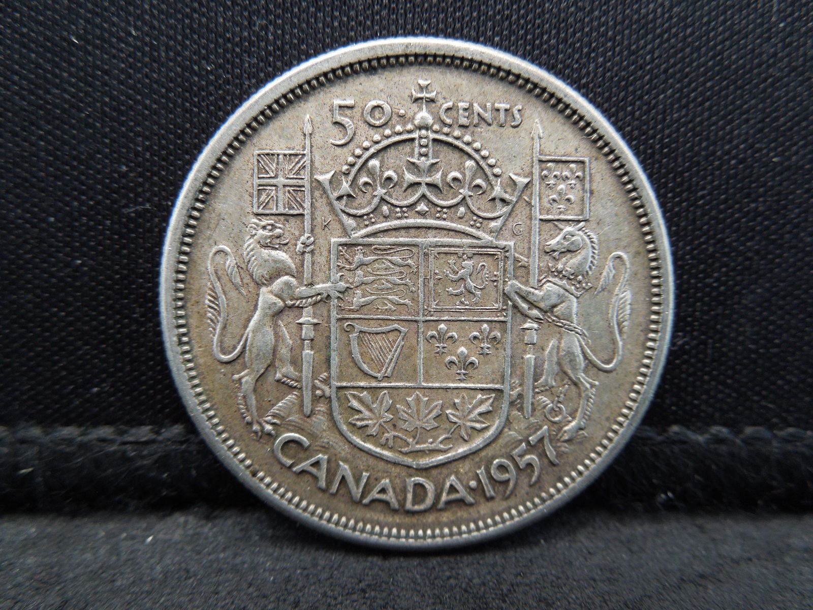 1957 Silver Canada Half Dollar (1 of 2)