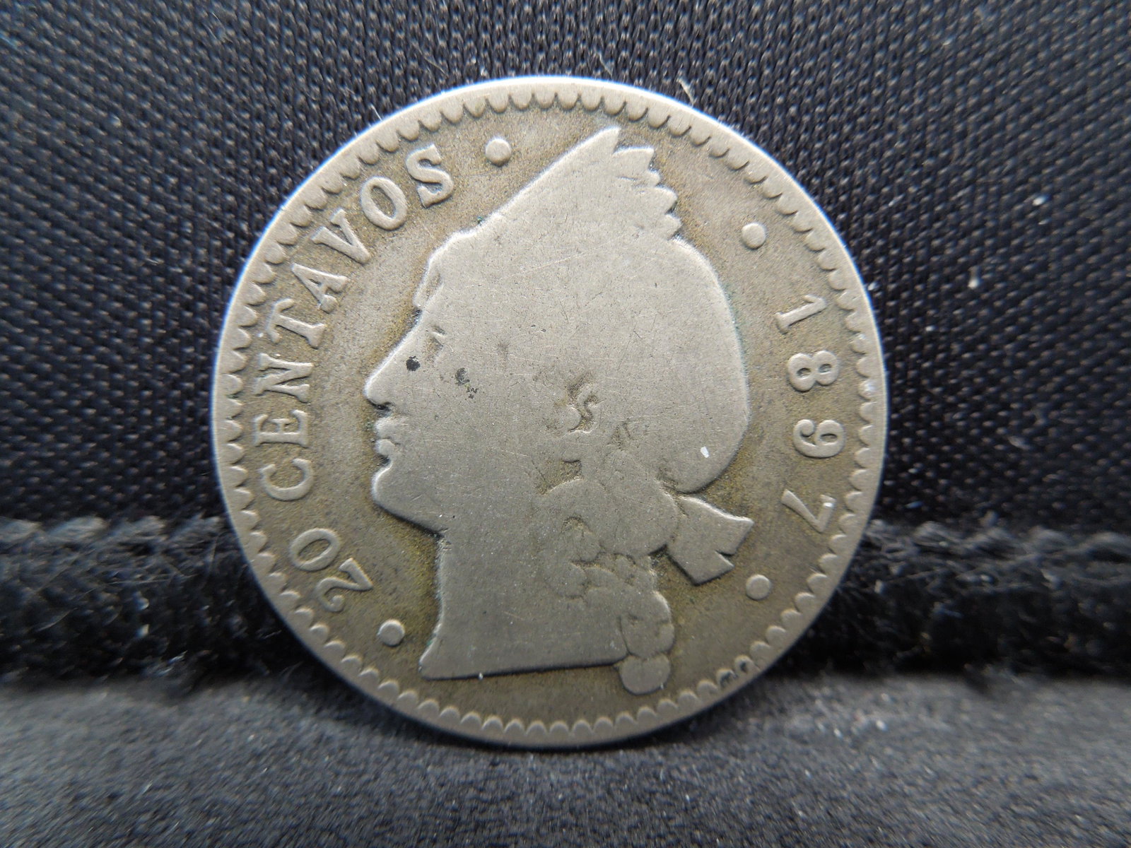 1897 Dominican Republic 5 Gramos: 1897 Dominican Republic 5 Gramos